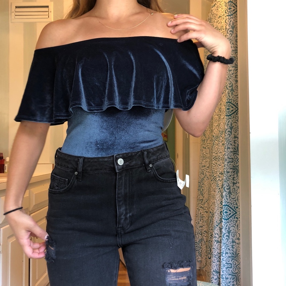 Velvet bodysuit NWT - Small